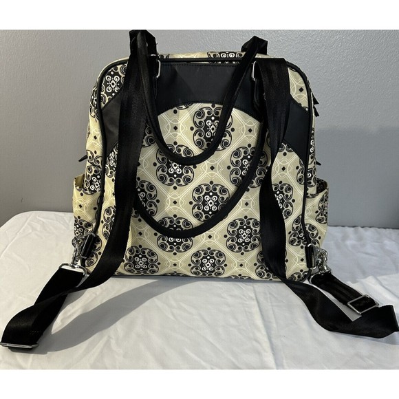 Petunia Pickle Bottom Boxy Back Pack Crossbody Combo Zip Around Diaper Bag EUC - Picture 4 of 9